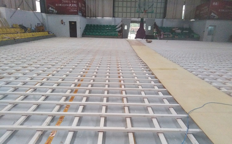 室内篮球木地板结构