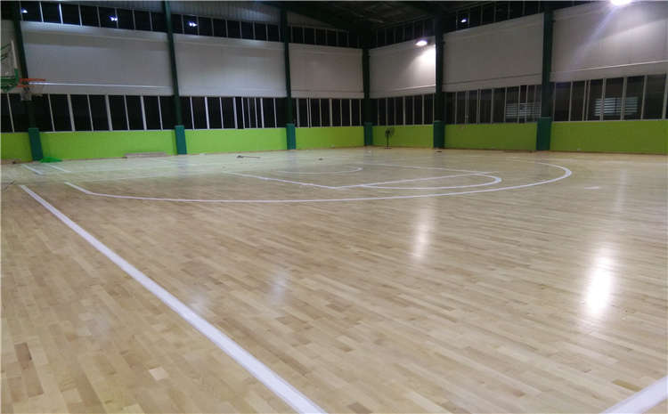 篮球场运动木地板该如何划线
