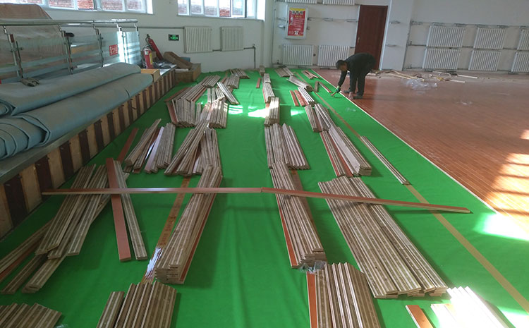 篮球馆运动木地板铺设的具体方式